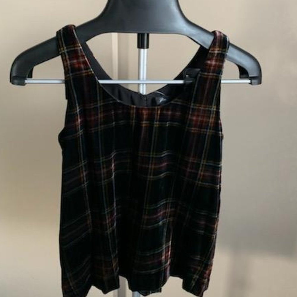 J Crew  Stewart Tartan top
